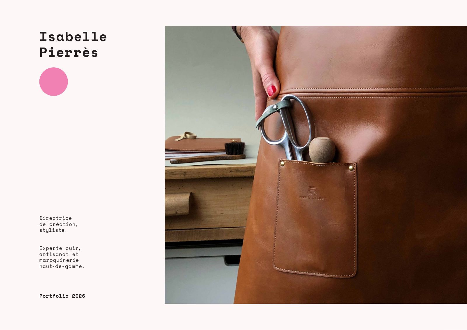 Couverture du portfolio Isabelle Pierrès 2026